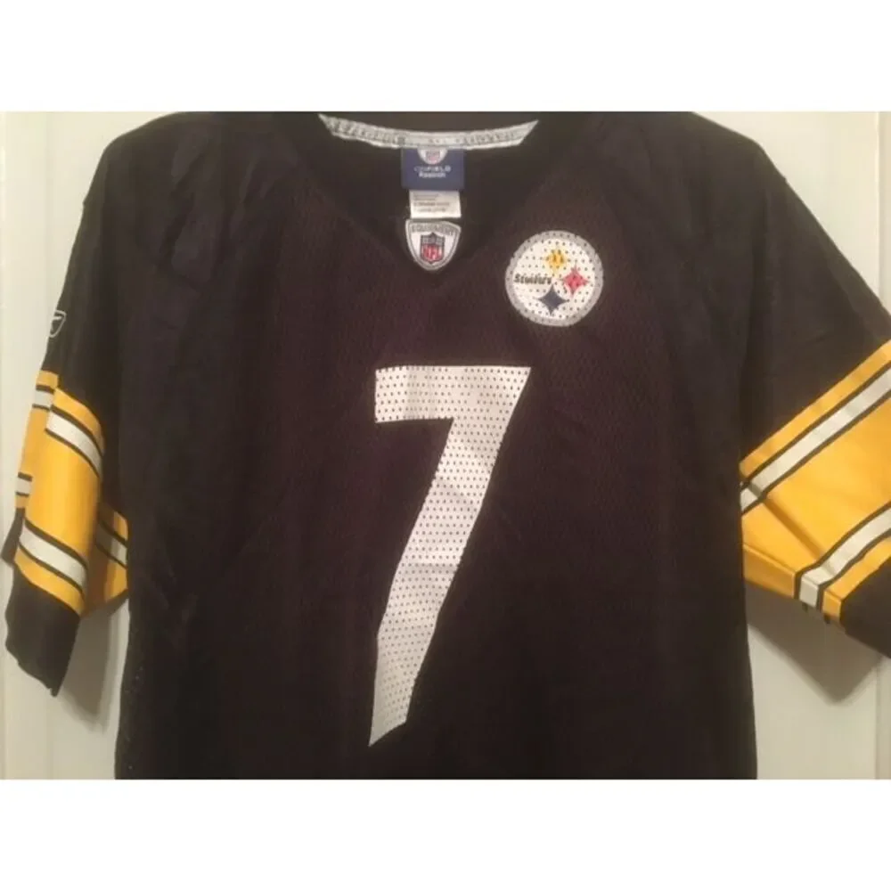 PITTSBURGH STEELERS BEN ROETHLISBERGER SIZE YOUTH LARGE 14-16 REEBOK JERSEY